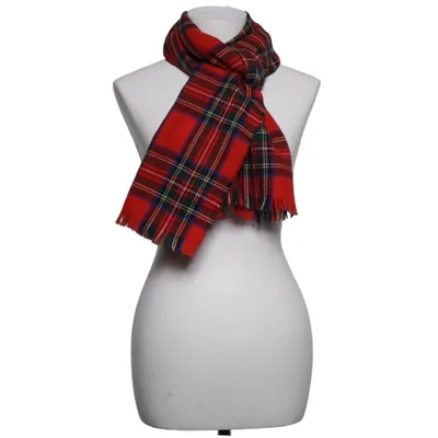 Scarf (Red, Blue, Green) from Johnstons of Elgin Merino wool