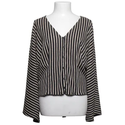 Blus (Svart, Beige) från Lindex Elastan, Polyester