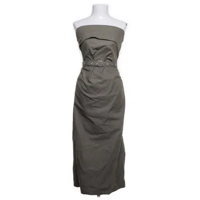 Maxikjole (Grøn) fra Mango Bomuld, Metallfiber, Polyester