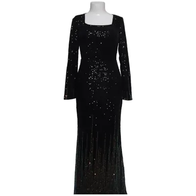 Evening gown (Black, Gold) from Shein Polyester