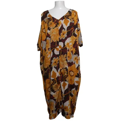 Kaftan (Geel, Bruin, Meerkleurig) van Miss Li Polyester