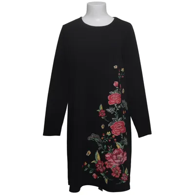 Dress (Black, Multicolored) from Women Elastane, Polyester