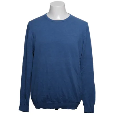 Strickpullover (Blau) von Alan Paine Kaschmir, Baumwolle