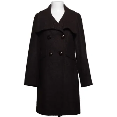 Manteau (Marron) de Erre Polyamide, Viscose, Laine