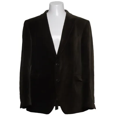 Blazer (Brown) from Linus Cotton, Polyester