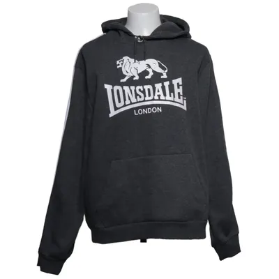 Sweat à capuche (Gris) de Lonsdale Coton, Polyester