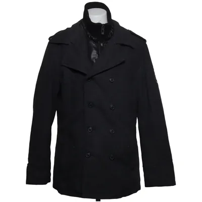 Erwt jas (Grijs) van Southern Menswear Polyester, Wol