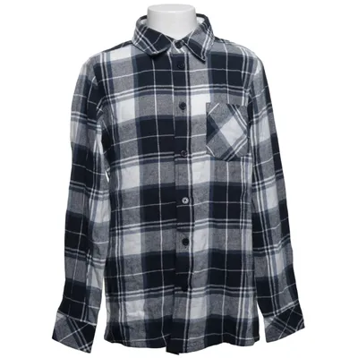 Chemise en flanelle (Bleu, Blanc) de Yigga Coton