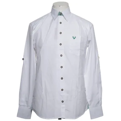 Skjorta (Vit, Grön) från Lekra Bomull, Polyester