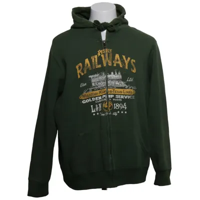 Capuchon sweater (Groen) van Cedar Wood State Katoen, Polyester