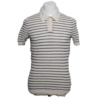 Polo shirt (White, Blue) from Octobre Éditions Recycled cotton