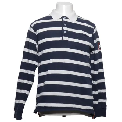 Rugby shirt (Blauw, Wit) van Newport Katoen
