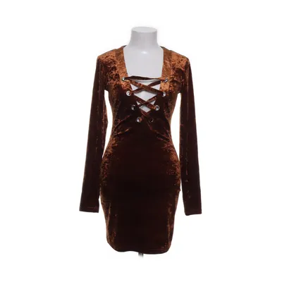 Kjole (Brun) fra Forever 21 Elastan, Polyester