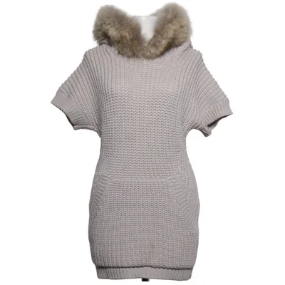 Strickpullover (Beige) von Tru Trussardi Pelz, Wolle