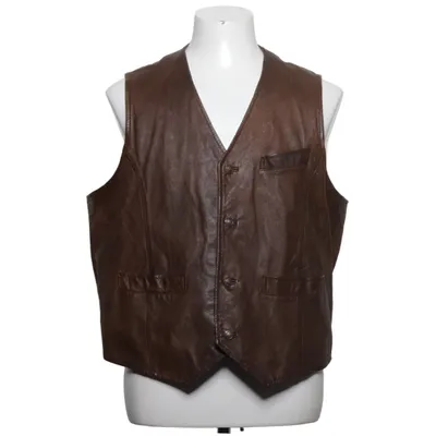 Läderväst (Brun) från Patino Skinn, Polyamid, Polyester