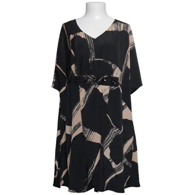 Jurk (Zwart, Beige) van Ciso Polyester