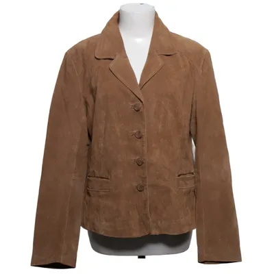 Läderkavaj (Brun) från WS Leather Skinn, Polyester