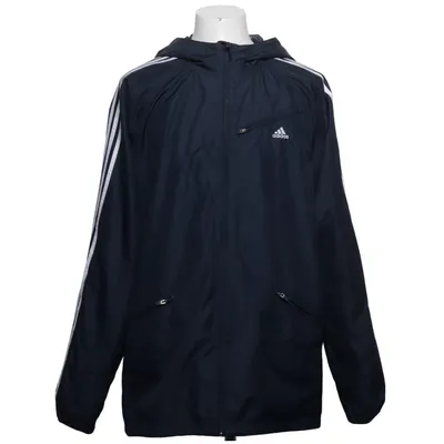 Regenjack (Blauw, Wit) van Adidas Nylon, Polyester