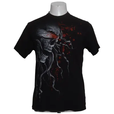 T-shirt (Svart, Röd) från Spiral Bomull