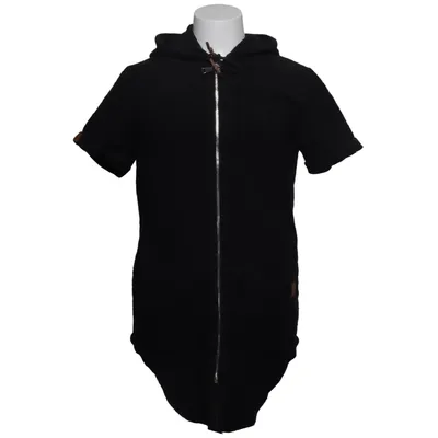 Korte mouwen capuchon sweater (Zwart) van Leif Nelson