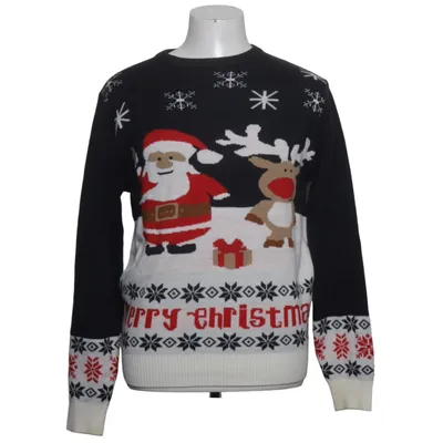 Kersttrui (Blauw, Meerkleurig) van Jule Sweaters Acryl