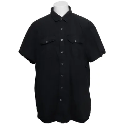 Korte mouwen shirt (Zwart) van Dressmann Katoen