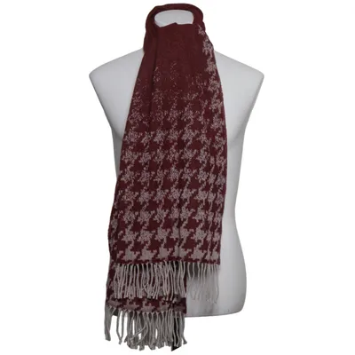 Sjaal (Rood, Beige) van Boggi Milano Acryl, Polyamide, Wol