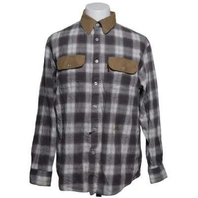 Flannel shirt (Gray, Beige) from Jahti Jakt Cotton