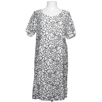 Jurk (Wit, Zwart) van Micha Katoen, Polyamide, Polyester, Viscose