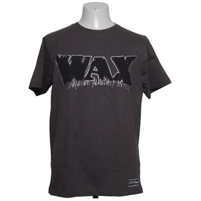 T-shirt (Grijs) van Wax Katoen, Polyester