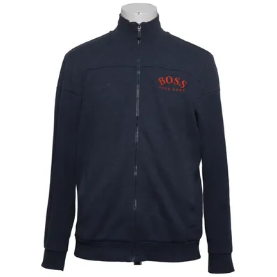 Cardigan (Blauw) van Hugo Boss Elastaan, Polyamide, Gerecycled katoen