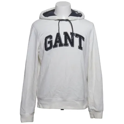 Hættetrøje (Hvid, Blå) fra GANT Bomuld, Polyester