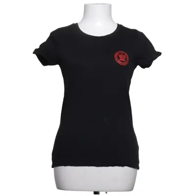 T-shirt (Sort, Rød) fra Gul & Blå Økologisk bomuld