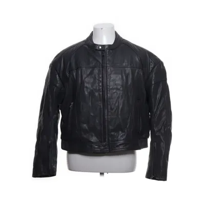 Läderjacka (Grå) från H&M Skinn, Viskos