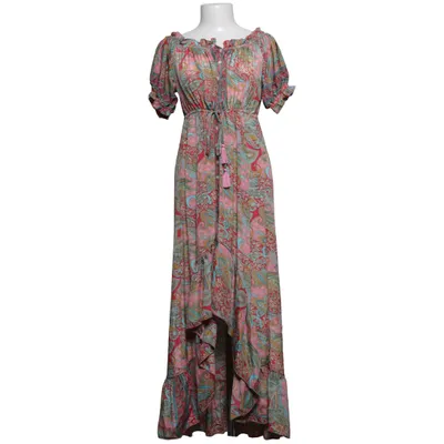 Maxi jurk (Roze, Meerkleurig) van Salinas Polyester, Zijde