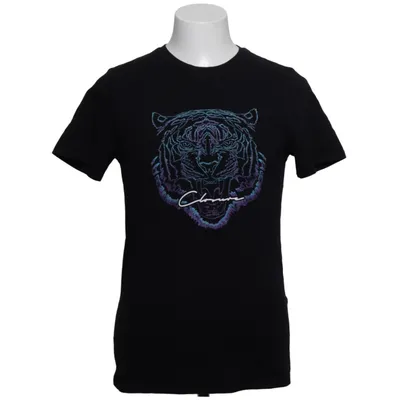 T-shirt (Black, Multicolored) from Closet London Cotton