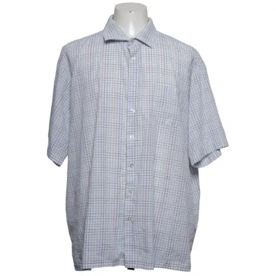 Short sleeve shirt (White, Multicolored) from Atlant Cotton, Polyester