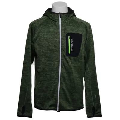 Capuchon sweater (Groen, Zwart) van Ortovox Elastaan, Merinowol, Polyester