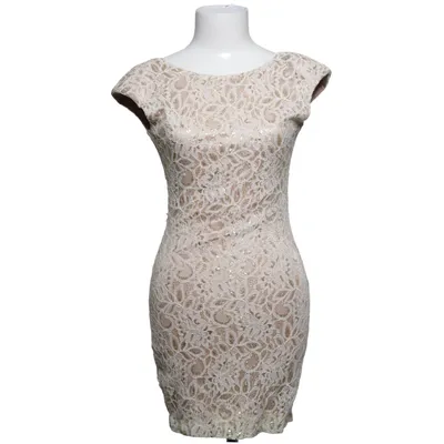 Robe de cocktail (Beige, Or) de Soky & Soka Polyamide, Polyester