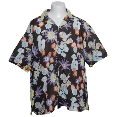 Chemise à manches courtes (Marron, Multicolore) de H&M Coton