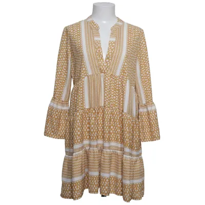 Jurk (Geel, Wit) van ONLY Polyester