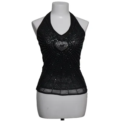 Halter neck top (Black) from Gocce Elastane, Polyester