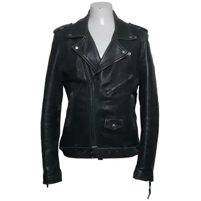 Biker jacket (Black) from BLK DNM Leather, Polyester