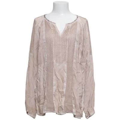 Blouse (Beige) from Cream Cotton, Viscose