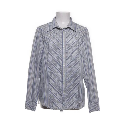 Skjorta (Blå, Beige) från XLNT Woman Bomull, Elastan, Polyamid