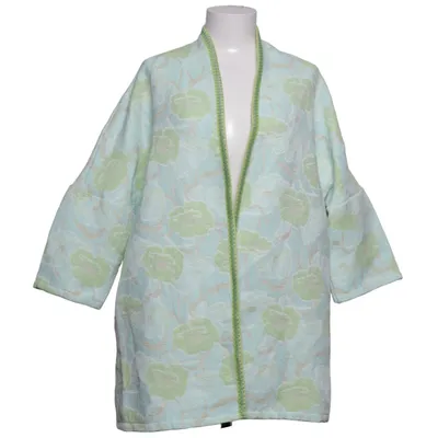 Cardigan (Green, Blue) from Varco Auspicius Cotton, Elastane, Polyamide