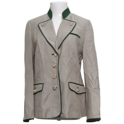 Blazer (Beige, Groen) van Lodenfrey Acetaat, Katoen, Linnen, Viscose