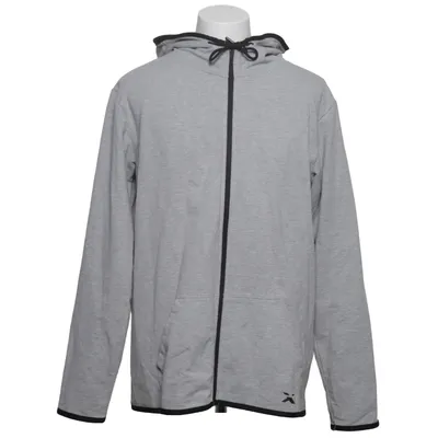 Sweat à capuche (Gris) de XXL Coton, Élasthane