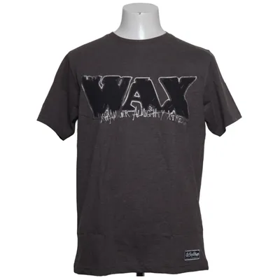 T-shirt (Grijs) van Wax Katoen, Polyester