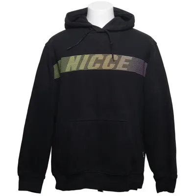 Huvtröja (Svart, Flerfärgad) från Nicce Bomull, Polyester